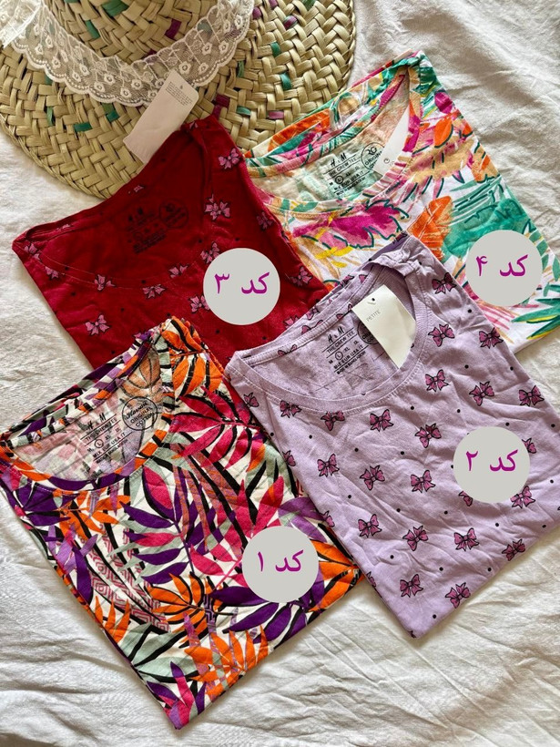 تیشرت آستین کوتاه نخ پنبه H&M