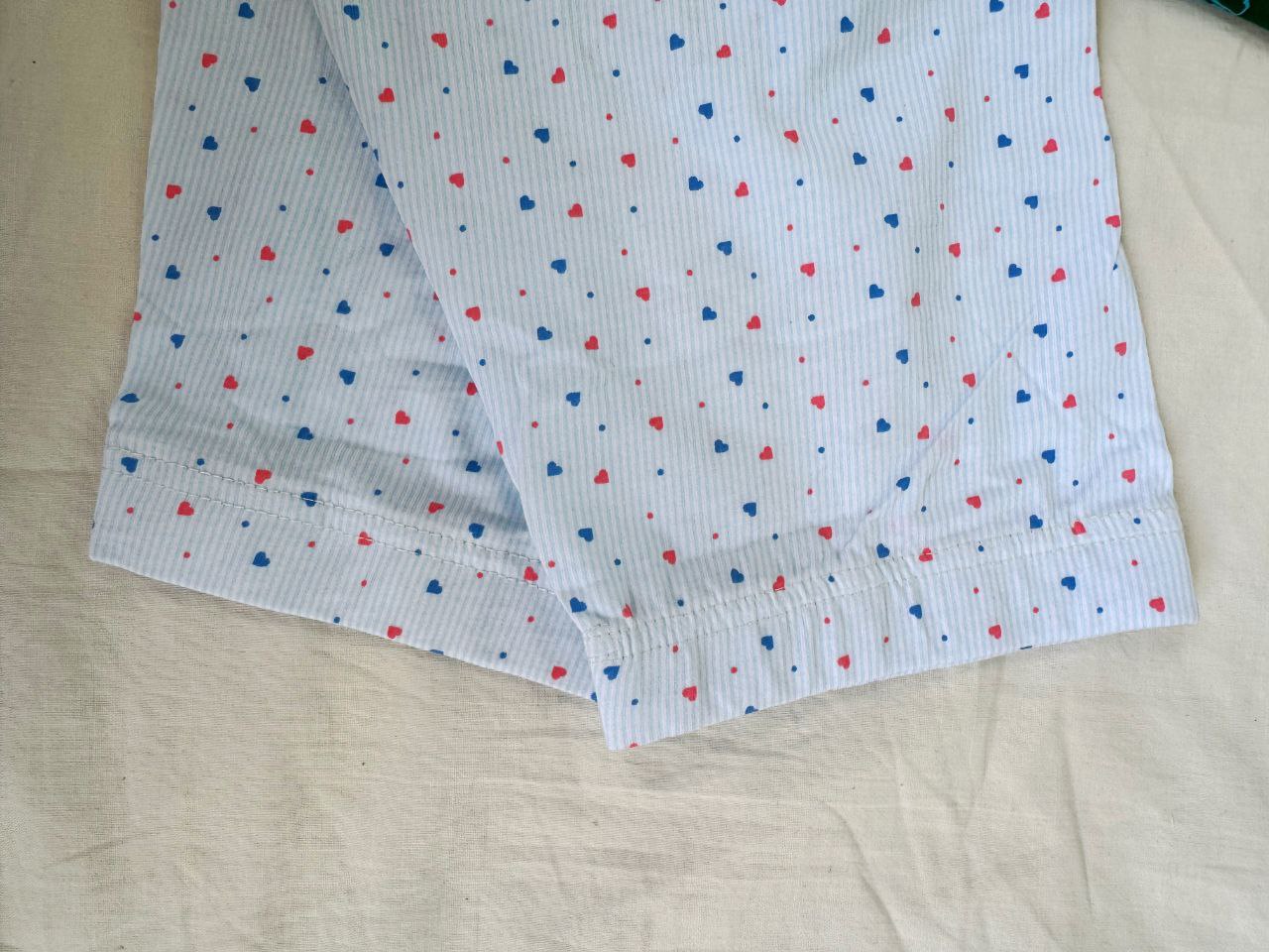 شلوار راحتی زنانه طرحدار پایین گتر دار نخ و پنبه H&M