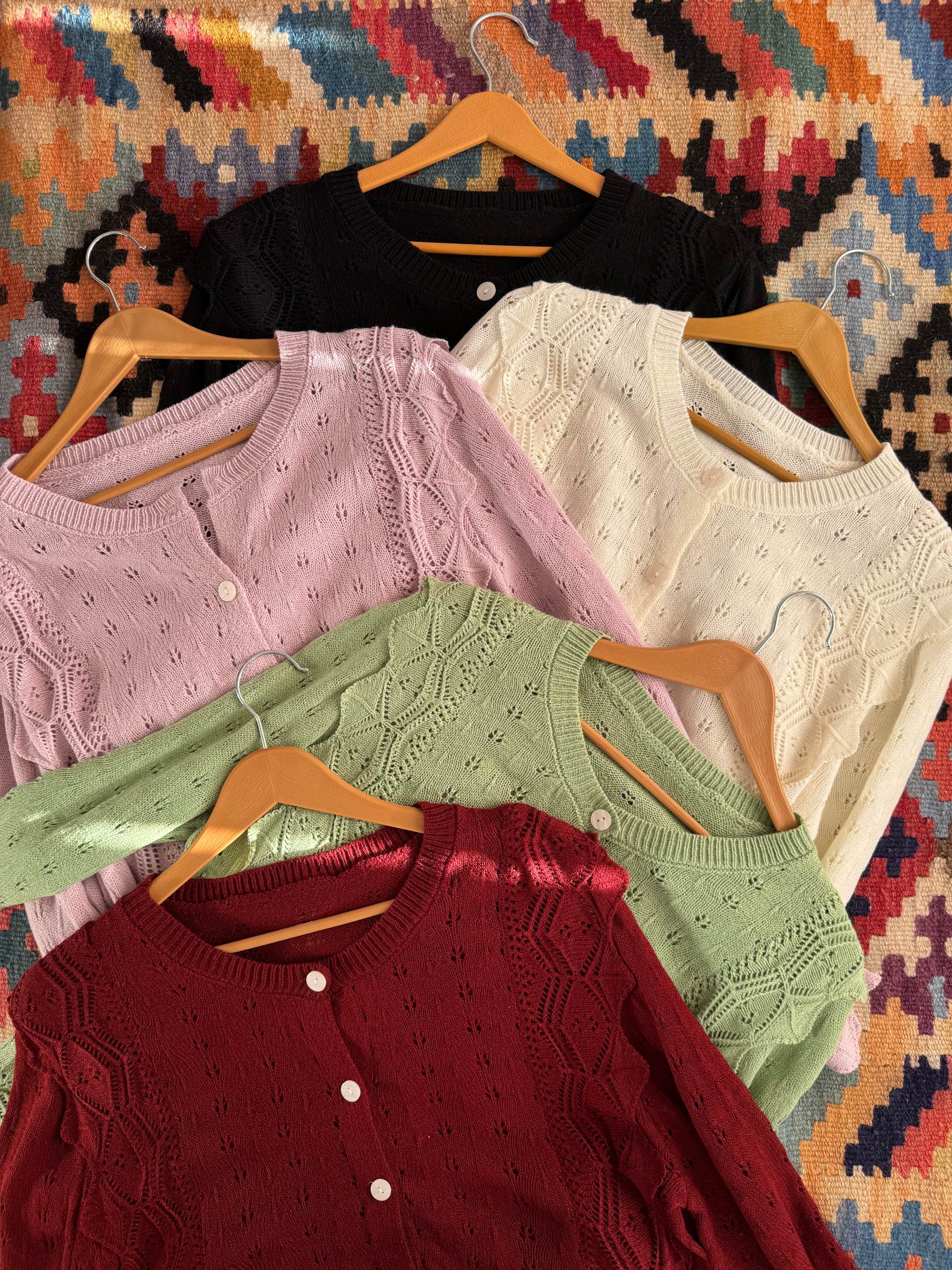 ژاکت بافت زنانه مدل پروانه