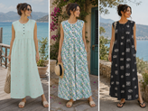 پیراهن راحتی بلند زنانه جلو دکمه H&M