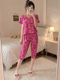 ست کراپ شلوارک زنانه و دخترانه نخ پنبه برند H&M