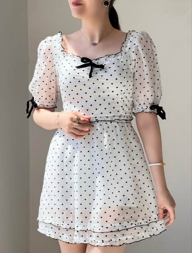 ست شومیز کراپ و دامن مجلسی دخترانه